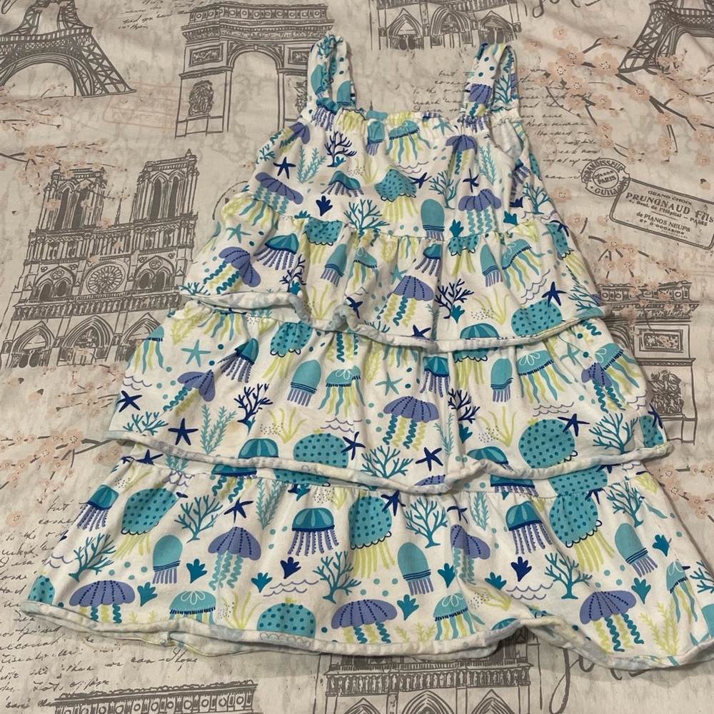 ⭐️ 6/$20. ⭐️ Gymboree 2020 Colorful Sea Life Print Dress 5T